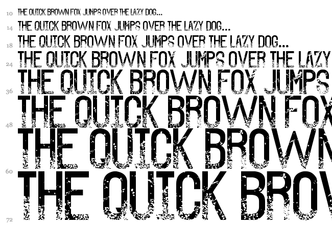 The Sound of Truth font waterfall